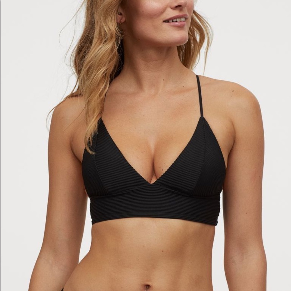 NWT H&M padded triangle bikini top